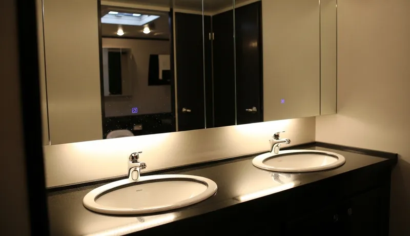 Luxury restroom trailer for Worcester weddings